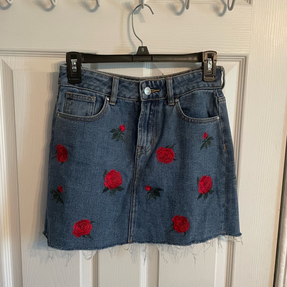 Rose Jean Skirt